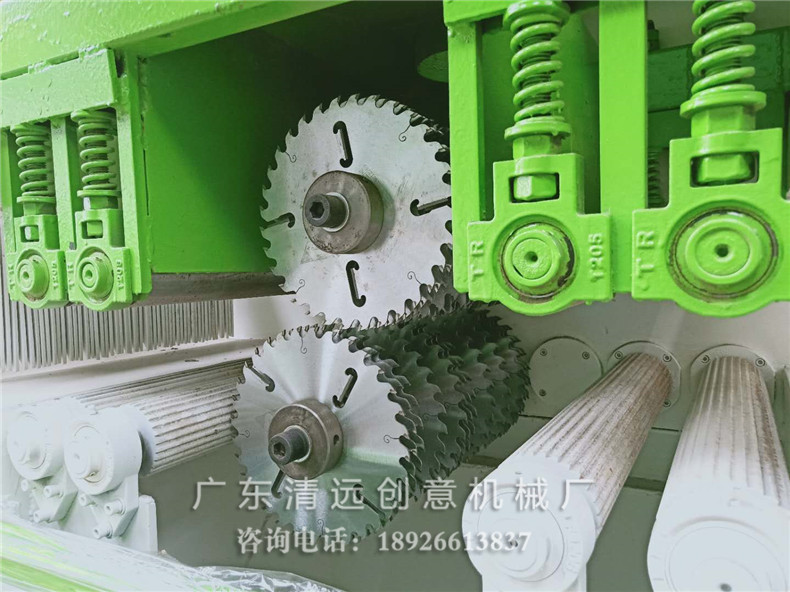 3060F多片鋸機型鋸片采用超薄鋸片，出材率高達80%以上