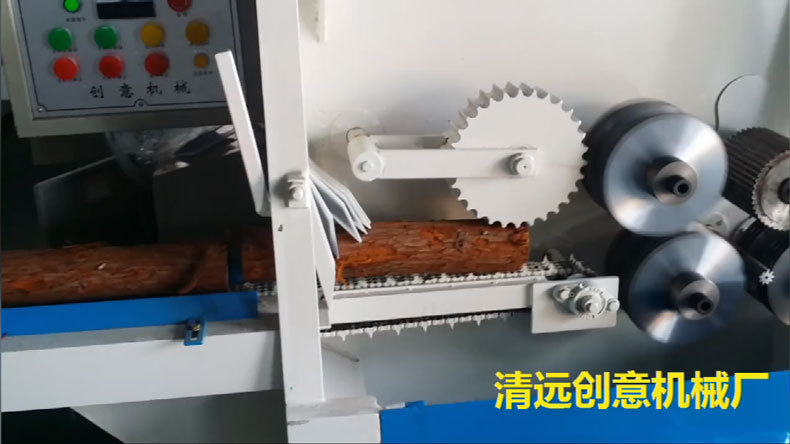 圓木多片鋸采用超薄鋸片，出材率高達80%以上