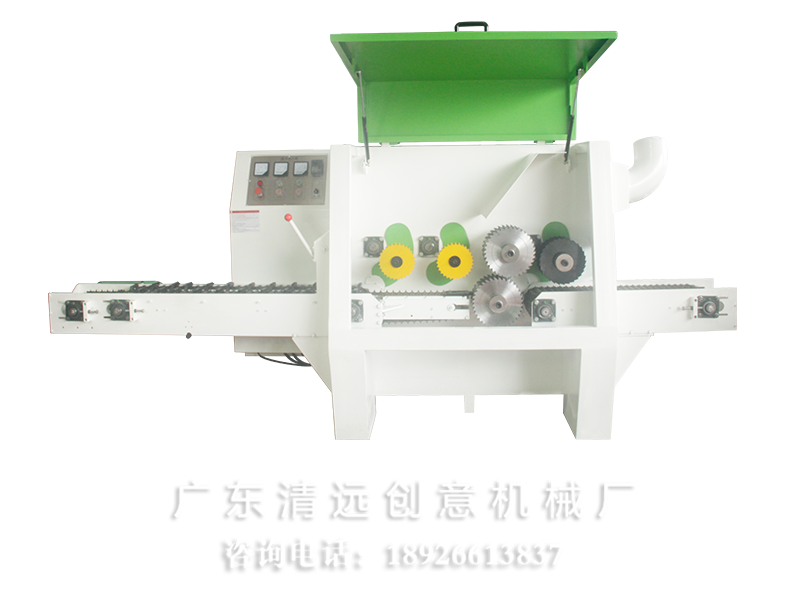 圓木多片鋸采用超薄鋸片，出材率高達(dá)80%以上