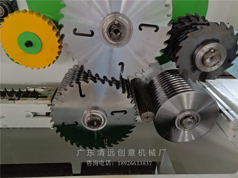 圓木多片鋸采用超薄鋸片，出材率高達80%以上