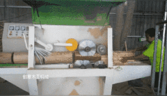 圓木多片鋸鋸切速度快，長(zhǎng)短料都能鋸